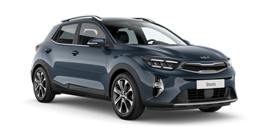 Kia Stonic modelfoto blauw schuinvoor