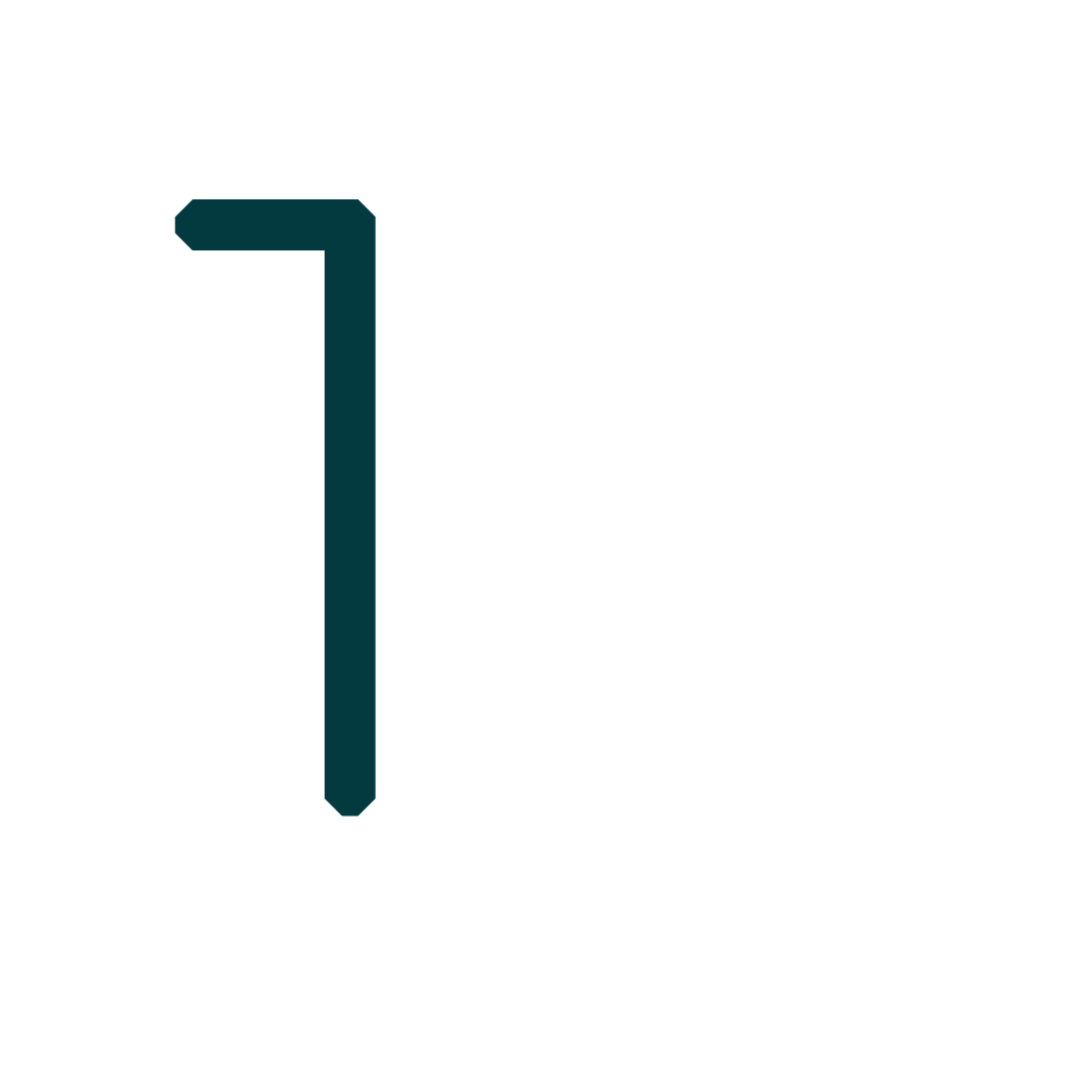 Groene 1 Met Witte Gloed