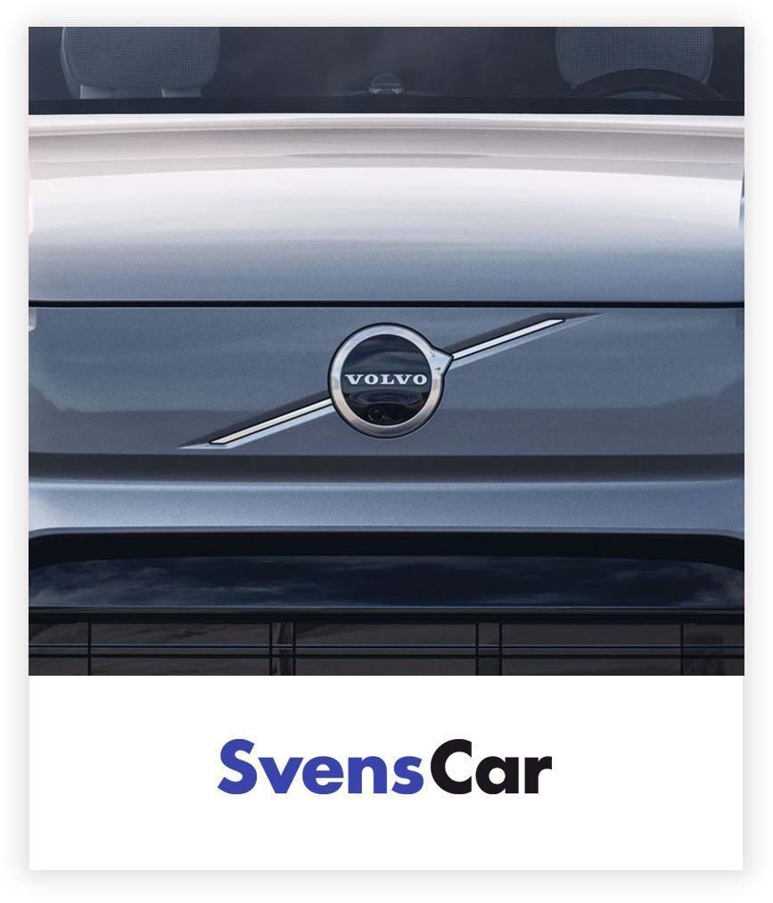Svenscar logo met Volvo grille