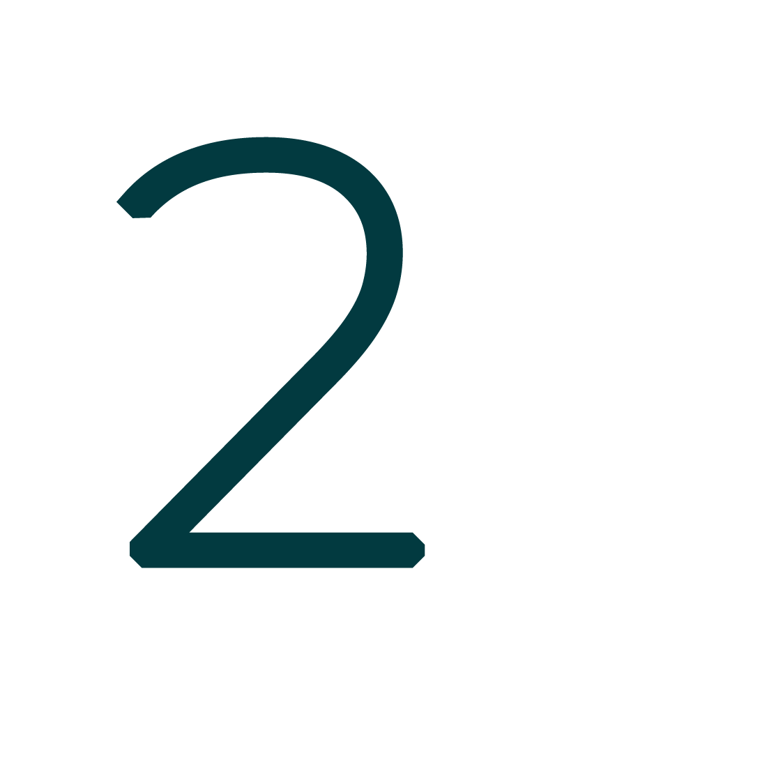 Groene 2 Met Witte Gloed