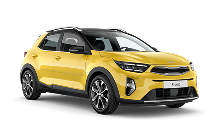 Kia Stonic Modelfoto Geel zonder achtergrond