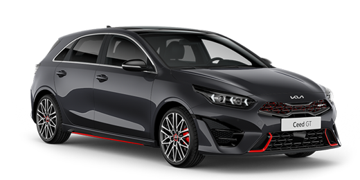 Kia Ceed GT zwart modelfoto schuinvoor