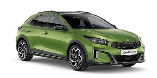 Xceed Modelfoto Groen schuin voor zonder achtergrond